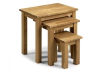 Julian Bowen Coxmoor Nest of Tables in American White Oak Thumbnail