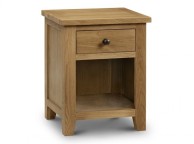 Julian Bowen Marlborough American Oak 1 Drawer Bedside Cabinet Thumbnail