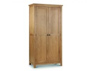 Julian Bowen Marlborough American Oak 2 Door Wardrobe Thumbnail