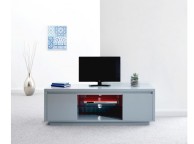 GFW Polar Grey Gloss LED Large TV Unit Thumbnail