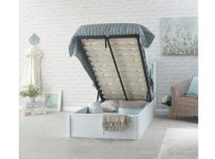 GFW Madrid 3ft Single White Wooden Ottoman Bed Thumbnail