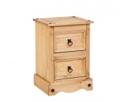 Core Corona Pine 2 Drawer Petite Bedside Thumbnail