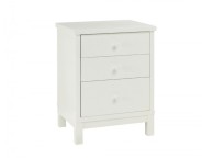 Bentley Designs Atlanta White 3 Drawer Nightstand Thumbnail