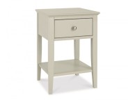 Bentley Designs Ashby Soft Grey 1 Drawer Bedside Thumbnail