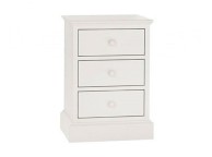 Bentley Designs Ashby White 3 Drawer Bedside Thumbnail