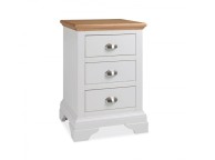 Bentley Designs Hampstead 2 Tone 3 Drawer Nightstand Thumbnail