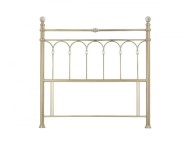 Bentley Designs Krystal 4ft6 Double Champagne Brass Finish Metal Headboard Thumbnail
