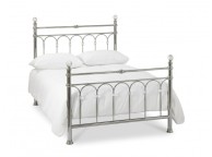 Bentley Designs Krystal 5ft Kingsize Shiny Nickel Metal Bed Frame Thumbnail