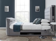 Kaydian Titan 6ft Super Kingsize Marbella Grey Fabric Media Bed Thumbnail