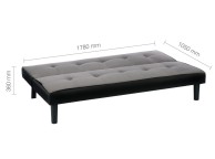 Birlea Aurora Grey Fabric Sofa Bed Thumbnail