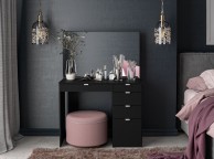 Birlea Ava Black Dressing Table With Mirror Thumbnail