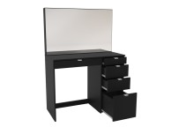 Birlea Ava Black Dressing Table With Mirror Thumbnail