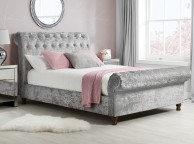Birlea Castello 5ft Kingsize Steel Velvet Fabric Bed Frame Thumbnail
