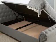 Birlea Castello 4ft6 Double Grey Fabric Ottoman Bed Frame Thumbnail