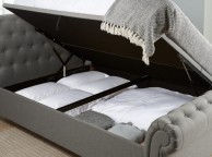 Birlea Castello 4ft6 Double Grey Fabric Ottoman Bed Frame Thumbnail