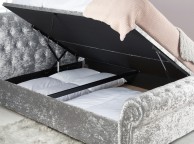 Birlea Castello 4ft6 Double Steel Crushed Velvet Fabric Ottoman Bed Frame Thumbnail