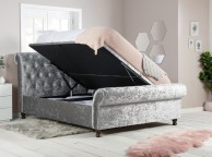 Birlea Castello 6ft Super Kingsize Steel Crushed Velvet Fabric Ottoman Bed Frame Thumbnail