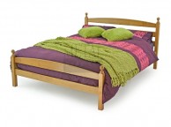 Metal Beds Moderna 4ft 6 (135cm) Double Maple Wooden Bed Frame Thumbnail