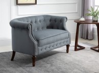 Birlea Freya 2 Seater Sofa In Grey Fabric Thumbnail