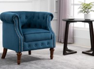 Birlea Freya Chair In Blue Fabric Thumbnail