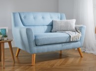 Birlea Lambeth 2 Seater Sofa In Duck Egg Blue Fabric Thumbnail