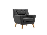 Birlea Lambeth Armchair In Grey Fabric Thumbnail