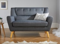 Birlea Lambeth 2 Seater Sofa In Grey Fabric Thumbnail