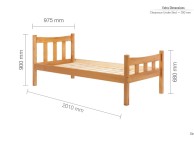 Birlea Miami 3ft Single Pine Wooden Bed Frame Thumbnail