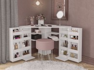 Birlea Olivia White Corner Dressing Table Thumbnail