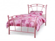 Serene Jemima 2ft6 Small Single Pink Metal Bed Frame Thumbnail