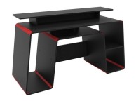 Birlea Onyx Black And Red Gaming Desk Thumbnail