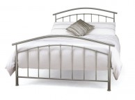 Serene Mercury 5ft Kingsize Silver Metal Bed Frame Thumbnail