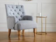 Birlea Padstow Chair In Grey Fabric Thumbnail