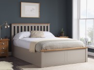Birlea Phoenix 4ft Small Double Pearl Grey Ottoman Lift Wooden Bed Frame Thumbnail