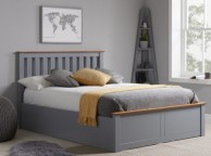 Birlea Phoenix 4ft Small Double Stone Grey Ottoman Lift Wooden Bed Frame Thumbnail