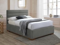Time Living Mayfair 5ft Kingsize Light Grey Fabric Ottoman Bed Frame Thumbnail