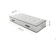 Birlea Sleepsoul Harmony 1000 Pocket And Memory Foam 3ft Single Mattress Thumbnail