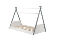 Birlea Teepee 3ft Single Grey And White Wooden Bed Frame Thumbnail