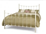 Serene Marseilles 6ft Super Kingsize Ivory Metal Bed Frame Thumbnail