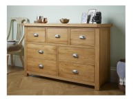 Birlea Woburn Oak 4 Plus 3 Drawer Chest Thumbnail