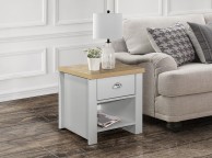 Birlea Highgate Grey And Oak Finish Lamp Table Thumbnail