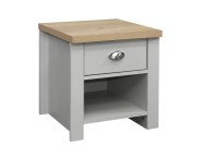 Birlea Highgate Grey And Oak Finish Lamp Table Thumbnail