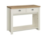 Birlea Highgate Cream And Oak Finish 2 Drawer Console Table Thumbnail