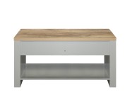 Birlea Highgate Grey And Oak Finish 2 Drawer Coffee Table Thumbnail