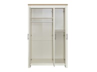 Birlea Highgate Cream And Oak Finish 3 Door Wardrobe Thumbnail