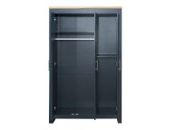 Birlea Highgate Navy Blue And Oak Finish 3 Door Wardrobe Thumbnail