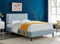 Limelight Picasso 4ft6 Double Duck Egg Blue Fabric Bed Frame Thumbnail