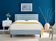 Limelight Picasso 4ft6 Double Duck Egg Blue Fabric Bed Frame Thumbnail