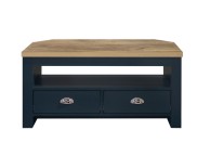 Birlea Highgate Navy Blue And Oak Finish Corner TV Unit Thumbnail