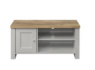 Birlea Highgate Grey And Oak Finish Small TV Unit Thumbnail